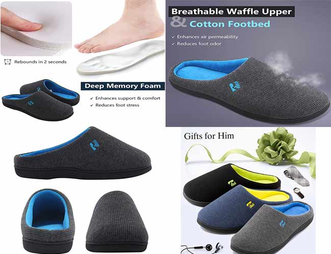 mens slippers for sweaty feet
